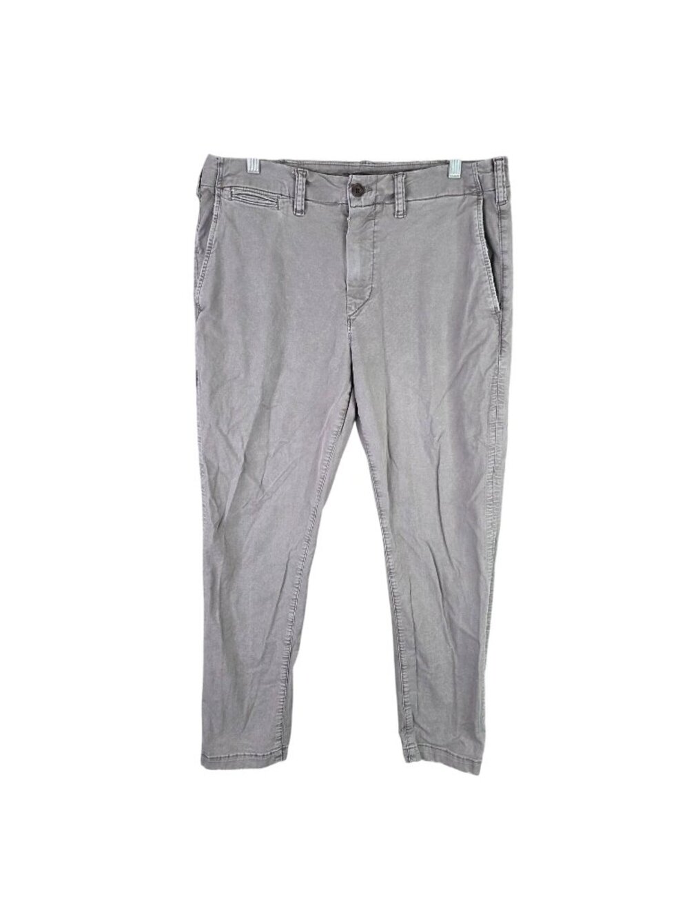 Mens American Eagle Gray Flex Slim Fit Chino Pants Comfortable Stretch 32X30